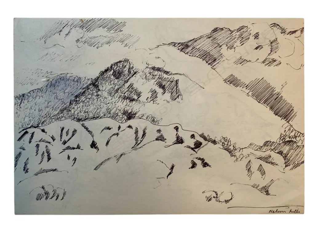 Mountford Tosswill Woollaston ‘On Takaka hill summit/Nelson hills', Image 1++